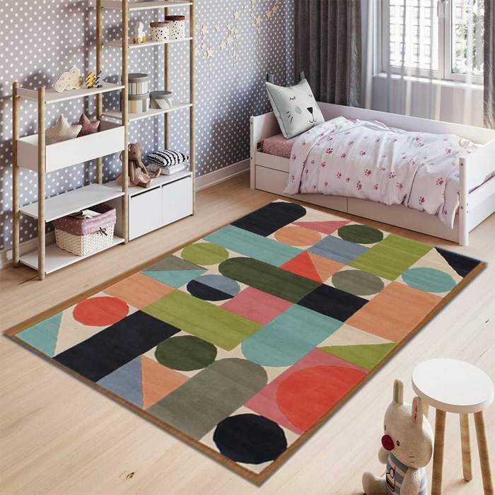 Colourful customised rug